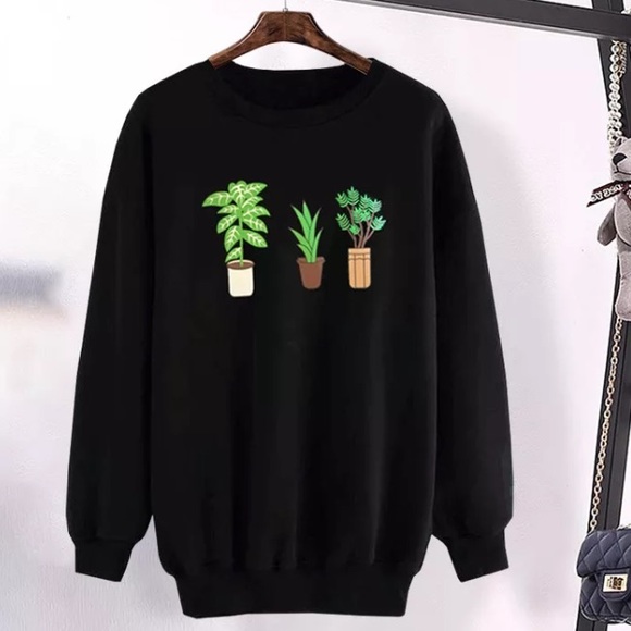 Unlisted Sweaters - Minimalist Succulent Plant Sweater